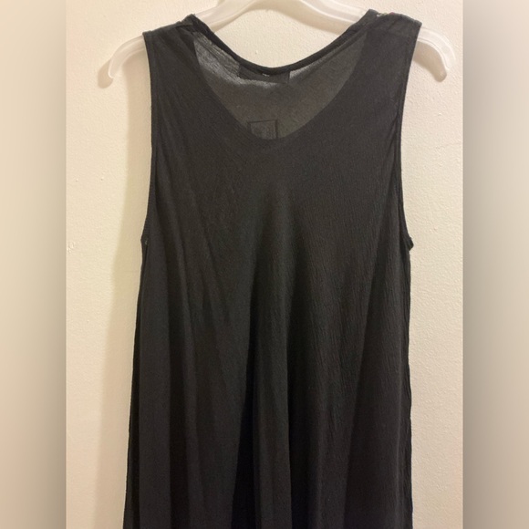 Black Embellished Tank Dress/Swimsuit Coverup - Picture 4 of 5